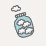 ☁Cloud In A Bottle☁ community, emojis, gaming, hangout, advertise, and movies. Join to partner. Logo